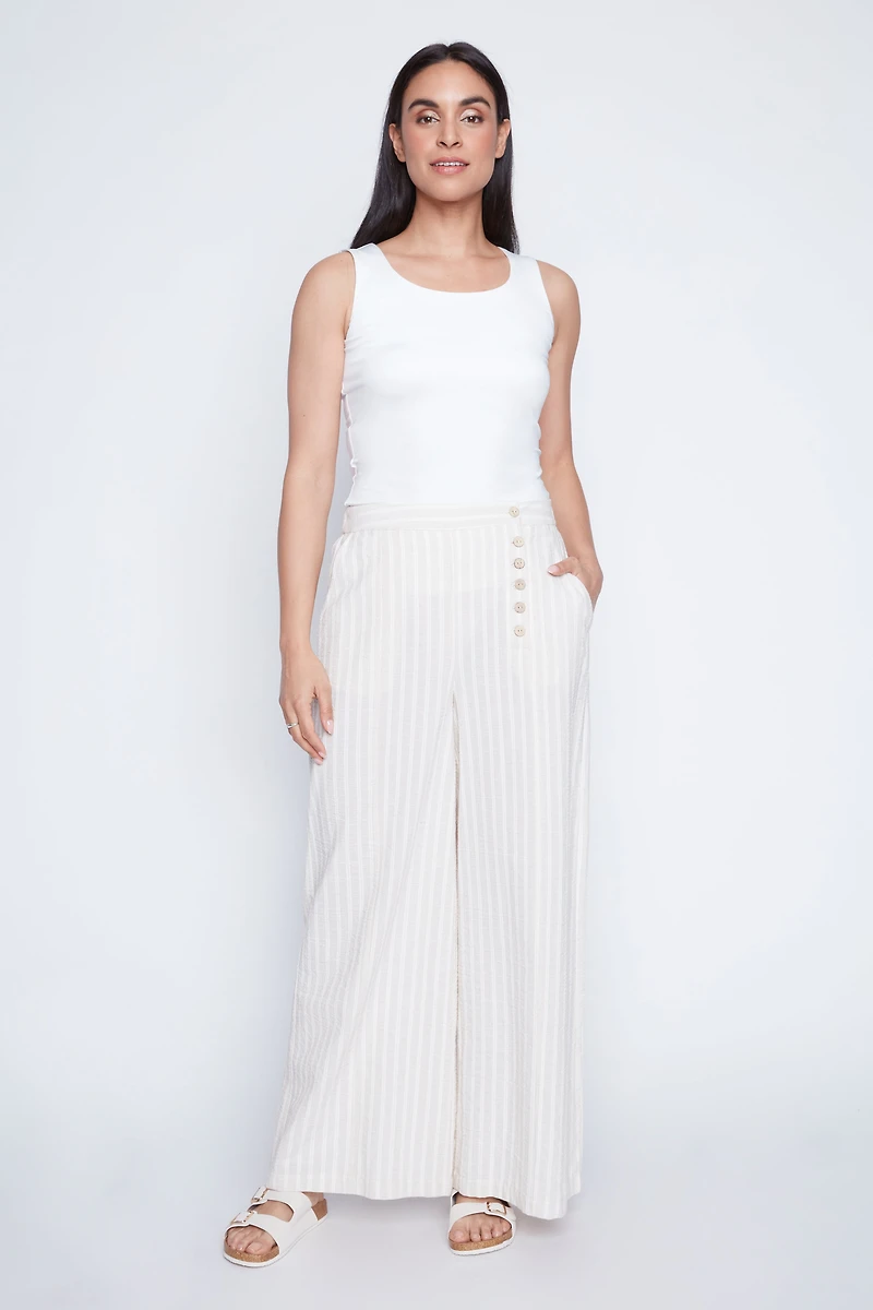 Le pantalon palazzo à rayures