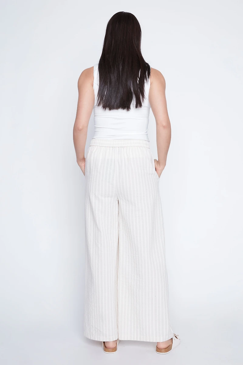 Le pantalon palazzo à rayures