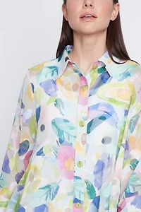 Floral chiffon blouse