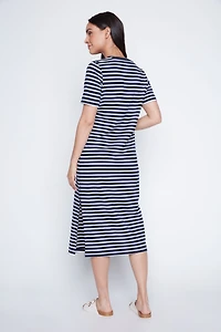 Striped cotton dress