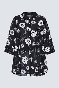 Three way convertible chiffon blouse