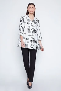 Printed A-line blouse
