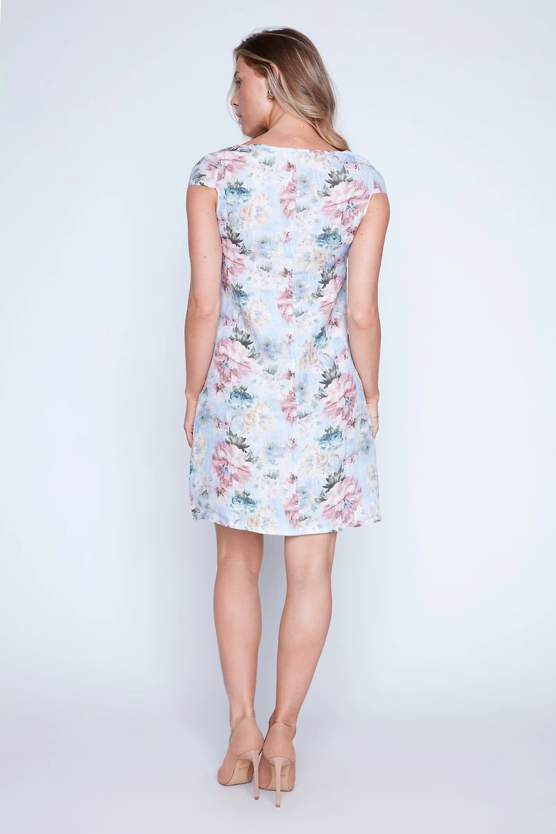 La robe en lin à imprimé floral