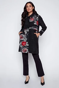 Embroidered boiled wool jacket