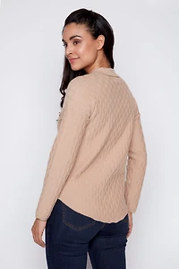 Embossed shacket
