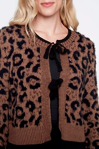 Le cardigan à imprimé animalier