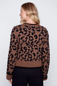Le cardigan à imprimé animalier