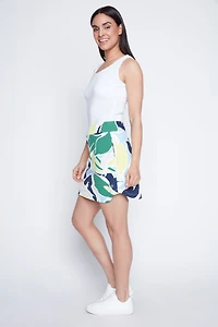 Printed golf skort
