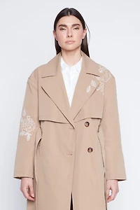 Double breasted trench coat