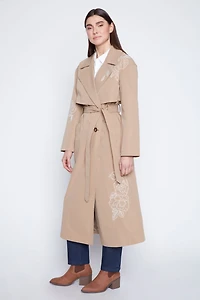 Double breasted trench coat