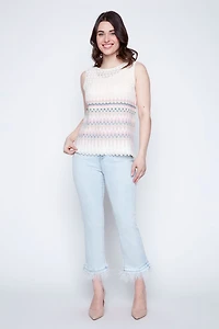 Zig zag crochet top