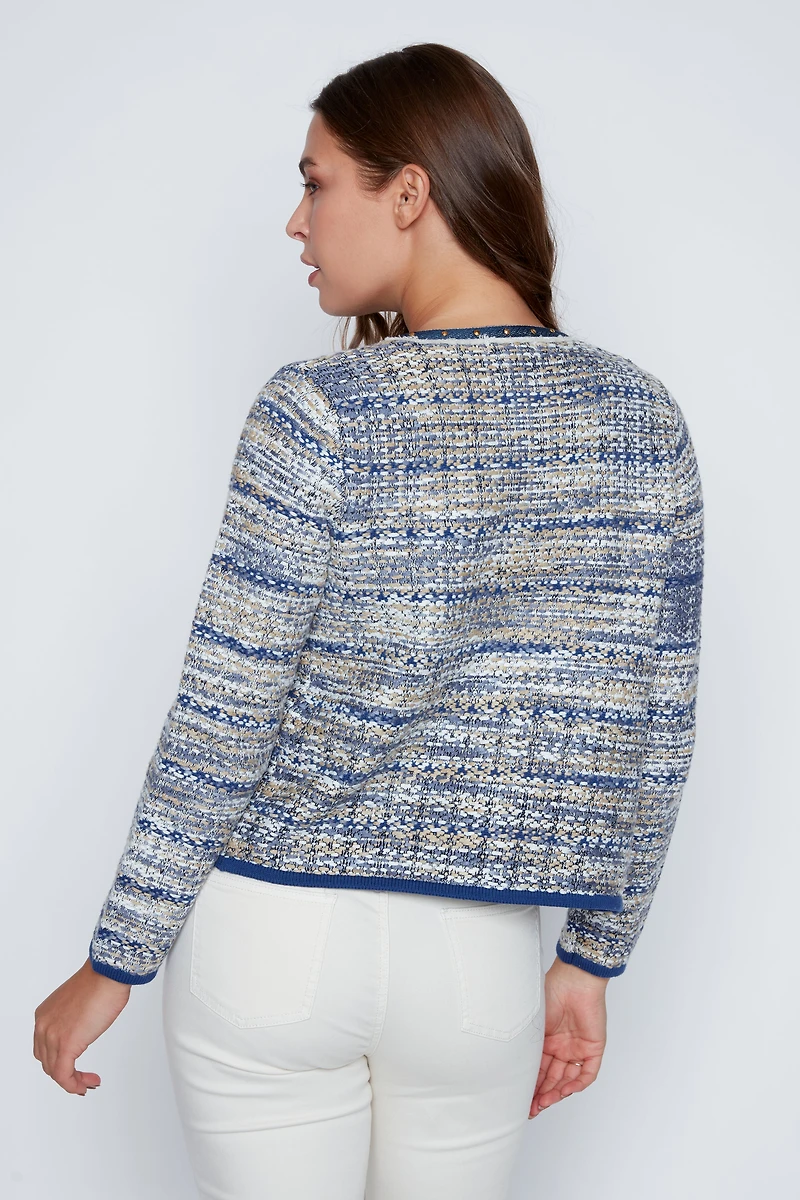 Boucle knit jacket