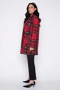 Plaid boucle jacket