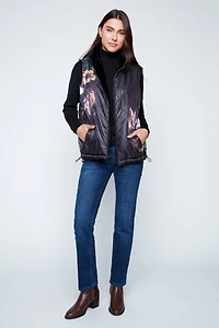 Reversible quilted vest