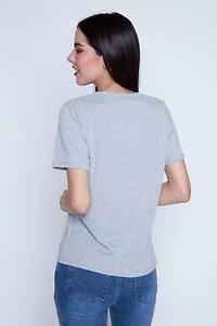 Spring floral heart t-shirt