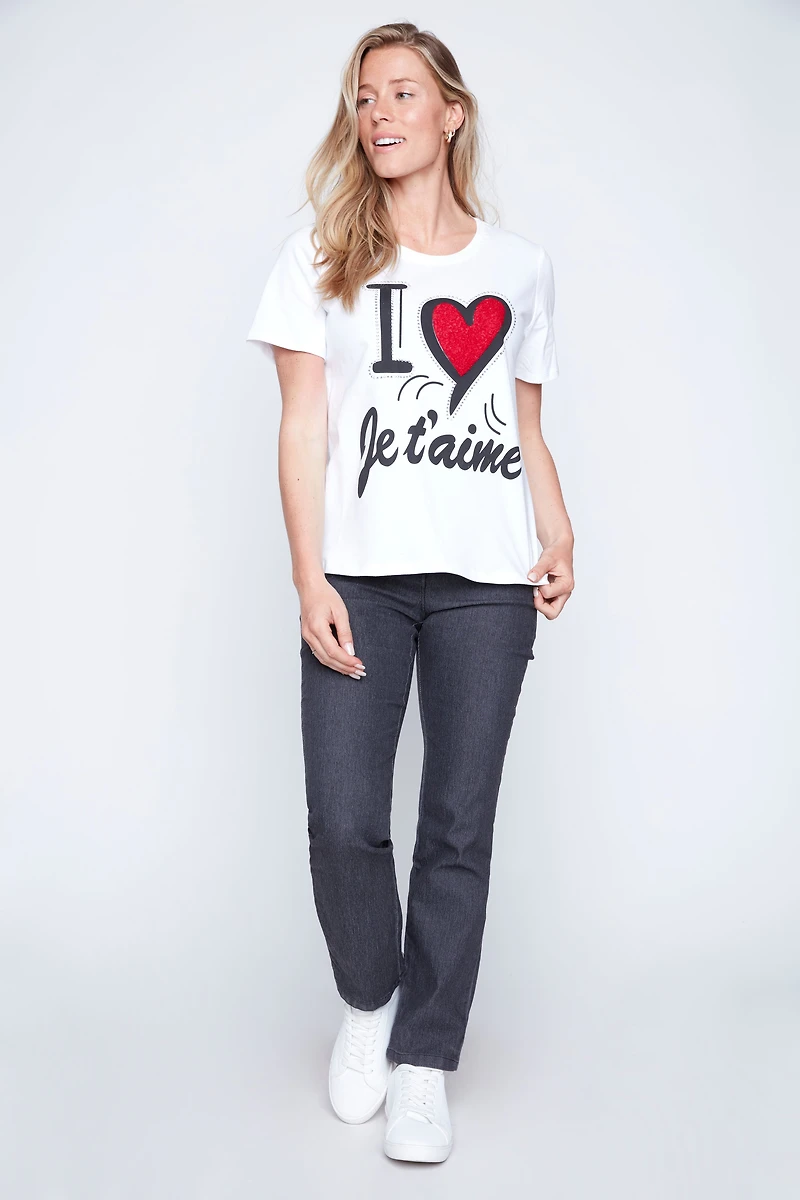 Le T-shirt Je t'aime