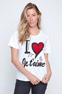 Le T-shirt Je t'aime