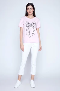 Le T-shirt à imprimé nœud