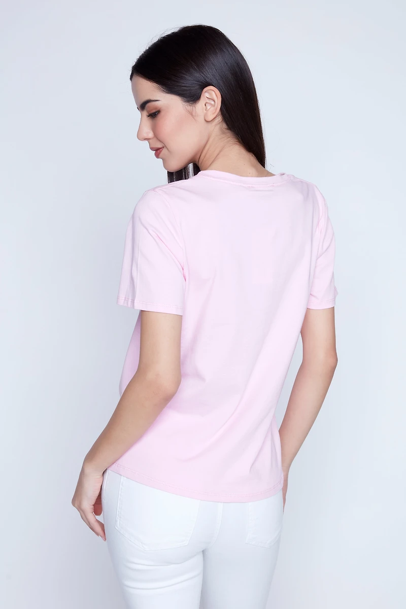 Bow print t-shirt