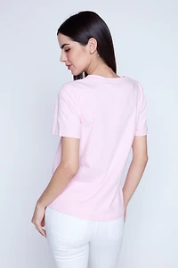 Bow print t-shirt