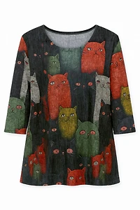 The cat crowd knit top