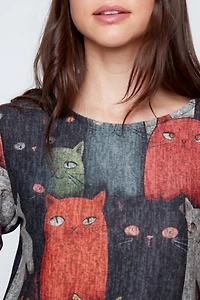 The cat crowd knit top