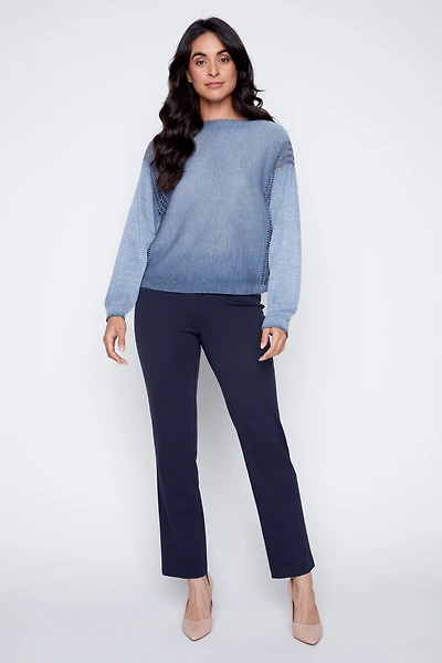 Lurex tie dye sweater
