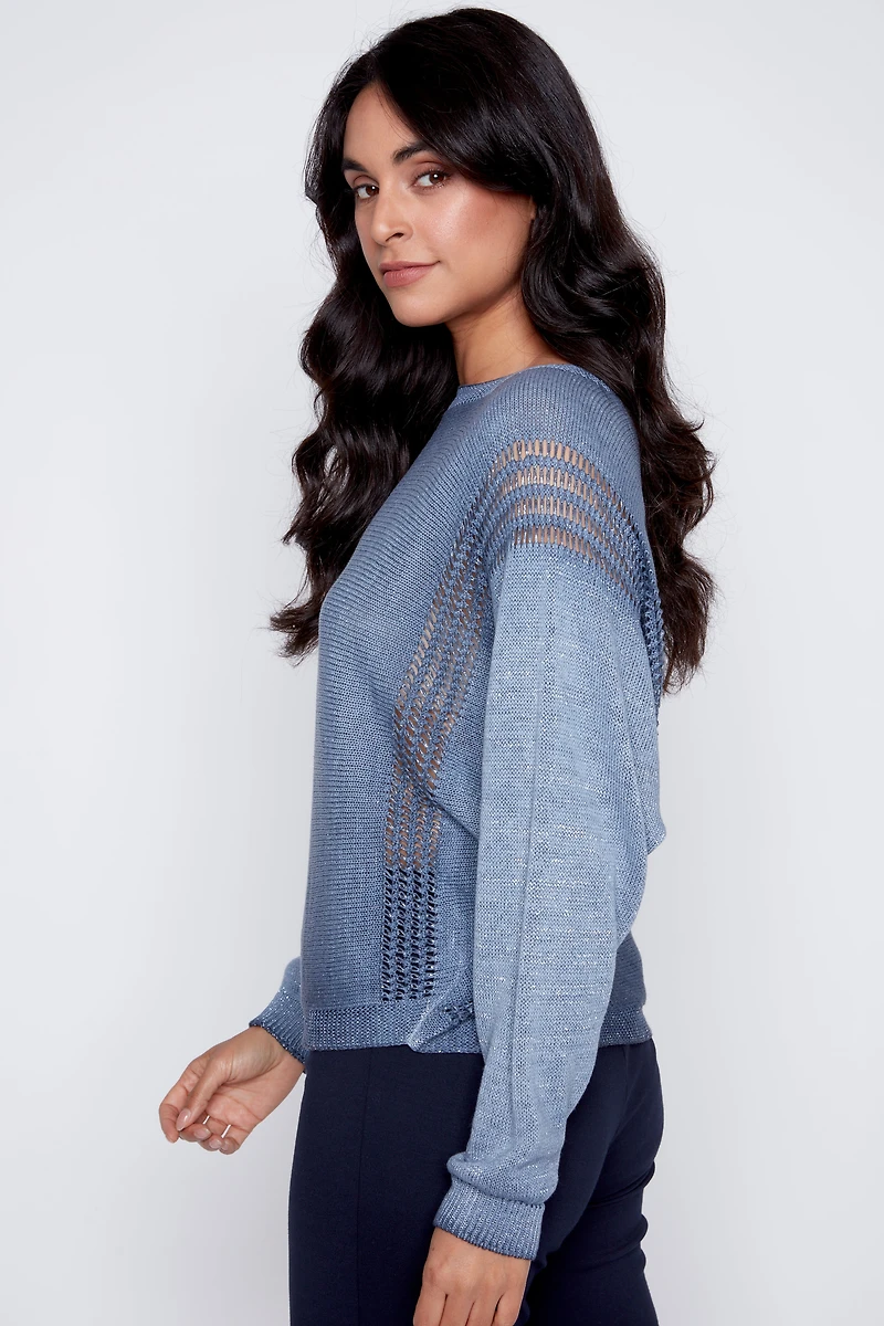 Le pull tie-dye en lurex
