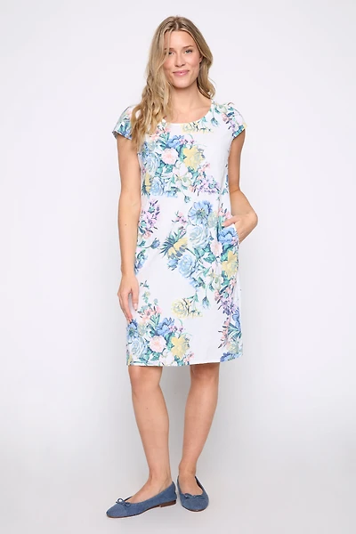 La robe à imprimé floral en mélange de coton