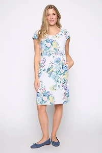 La robe à imprimé floral en mélange de coton
