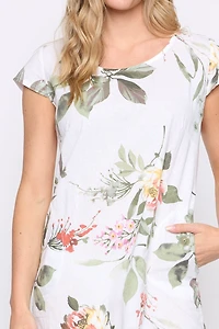 La robe à imprimé floral en mélange de coton