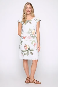 La robe à imprimé floral en mélange de coton