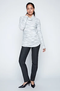 Space dye design sweater