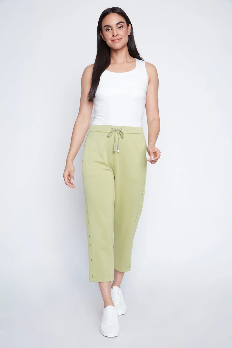 Le pantalon en maille scuba à enfiler