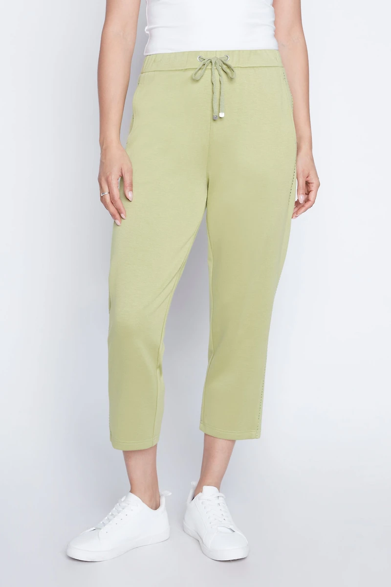 Pull on scuba knit pant