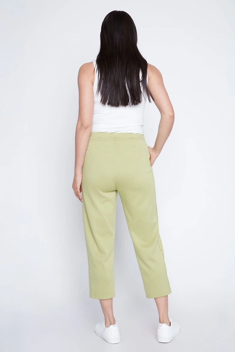 Pull on scuba knit pant