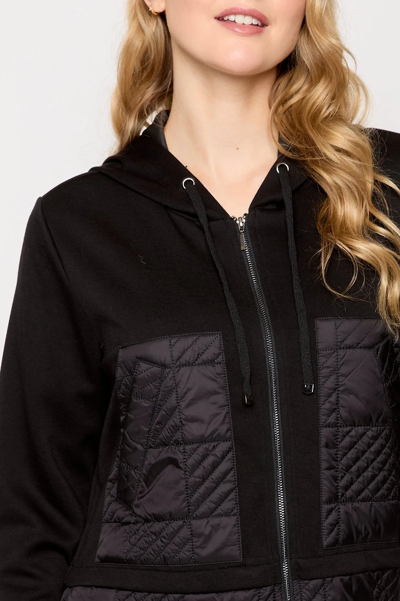 Mixed Media Quilted Jacket