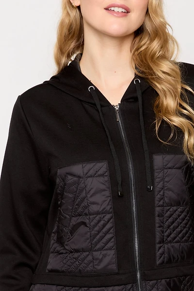 Mixed Media Quilted Jacket