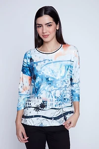 Le pull imprimé léger