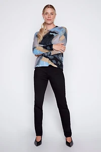 Le pull en maille légère imprimée