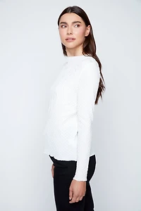 Floral pleated top