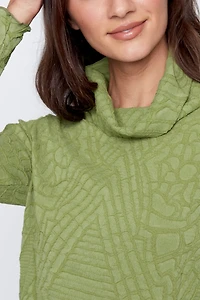 Pleated floral top