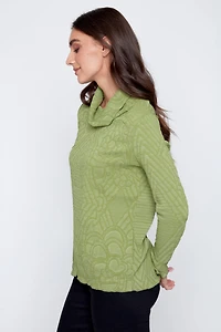 Pleated floral top