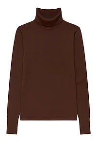 Solid turtleneck sweater