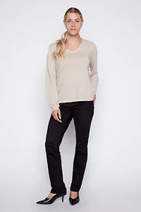 Le pull texturé avec détails en lurex