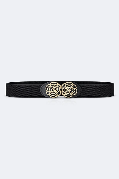 La ceinture extensible à boucle florale