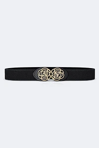 La ceinture extensible à boucle florale