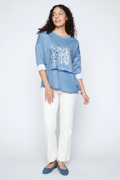 Sparkling tree of life sweater