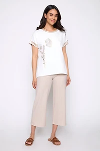 Rhinestone and crochet top