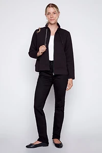 Ottoman knit jacket